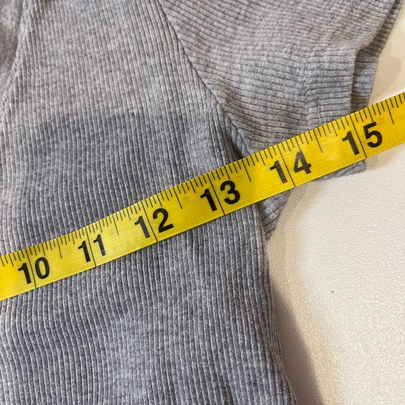 brandy melville gray v neck top - Picture 6 of 6